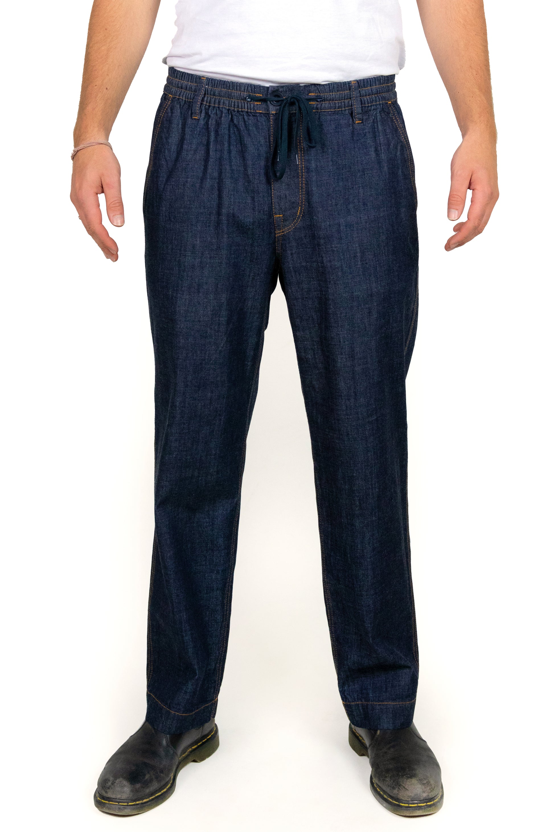 Elasticated Waist Pant - Kaihara Chambray