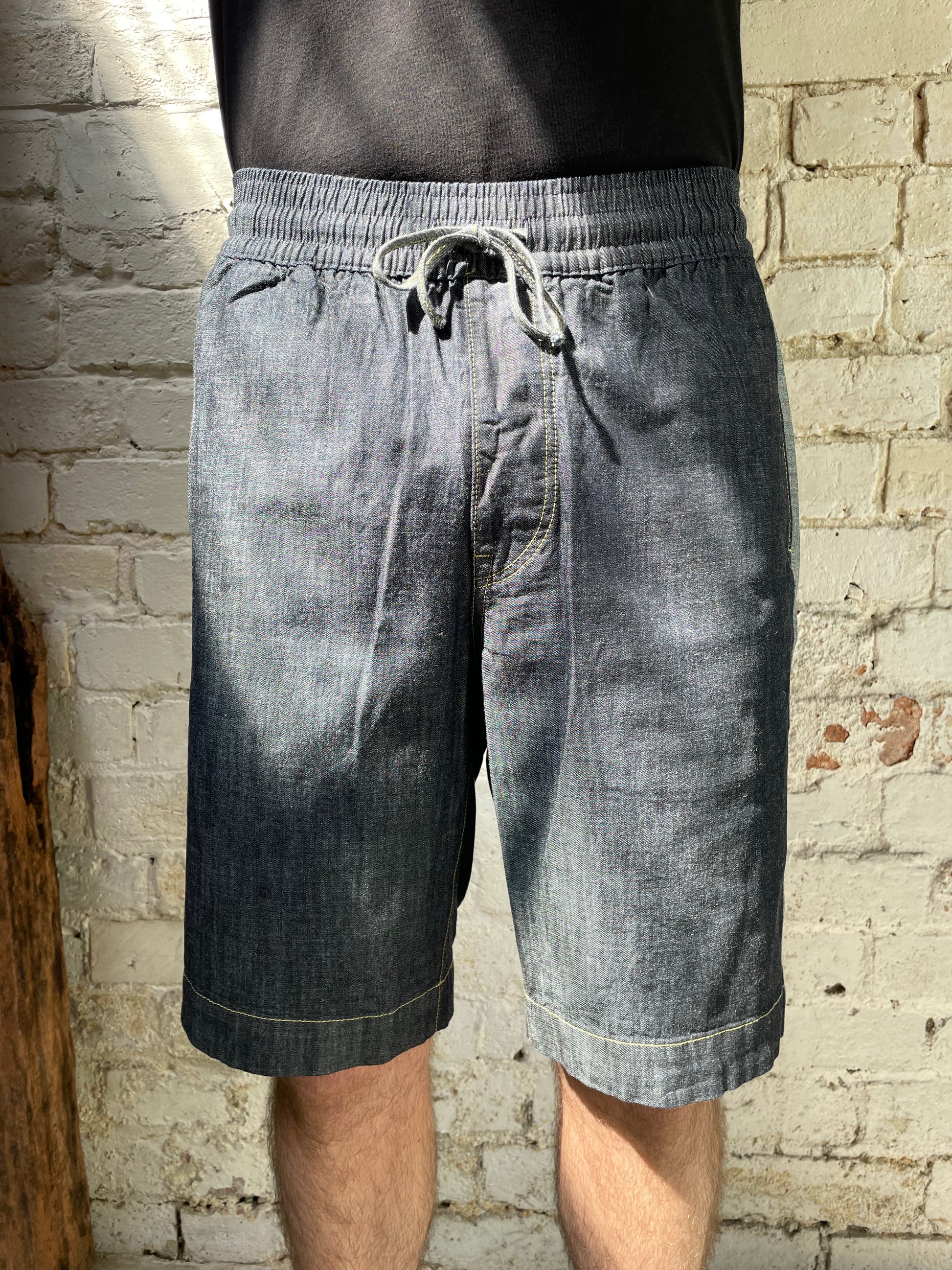 Chambray stripe BBQ shorts