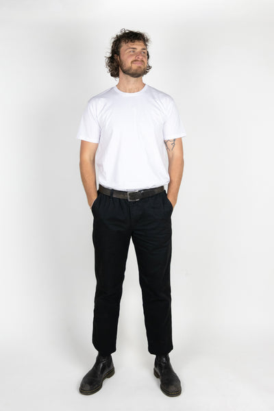 Elasticated Waist Pant - Peached brushed cotton