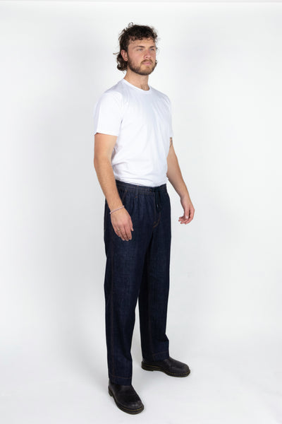 Elasticated Waist Pant - Kaihara Chambray