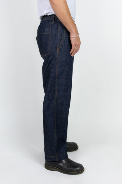 Elasticated Waist Pant - Kaihara Chambray