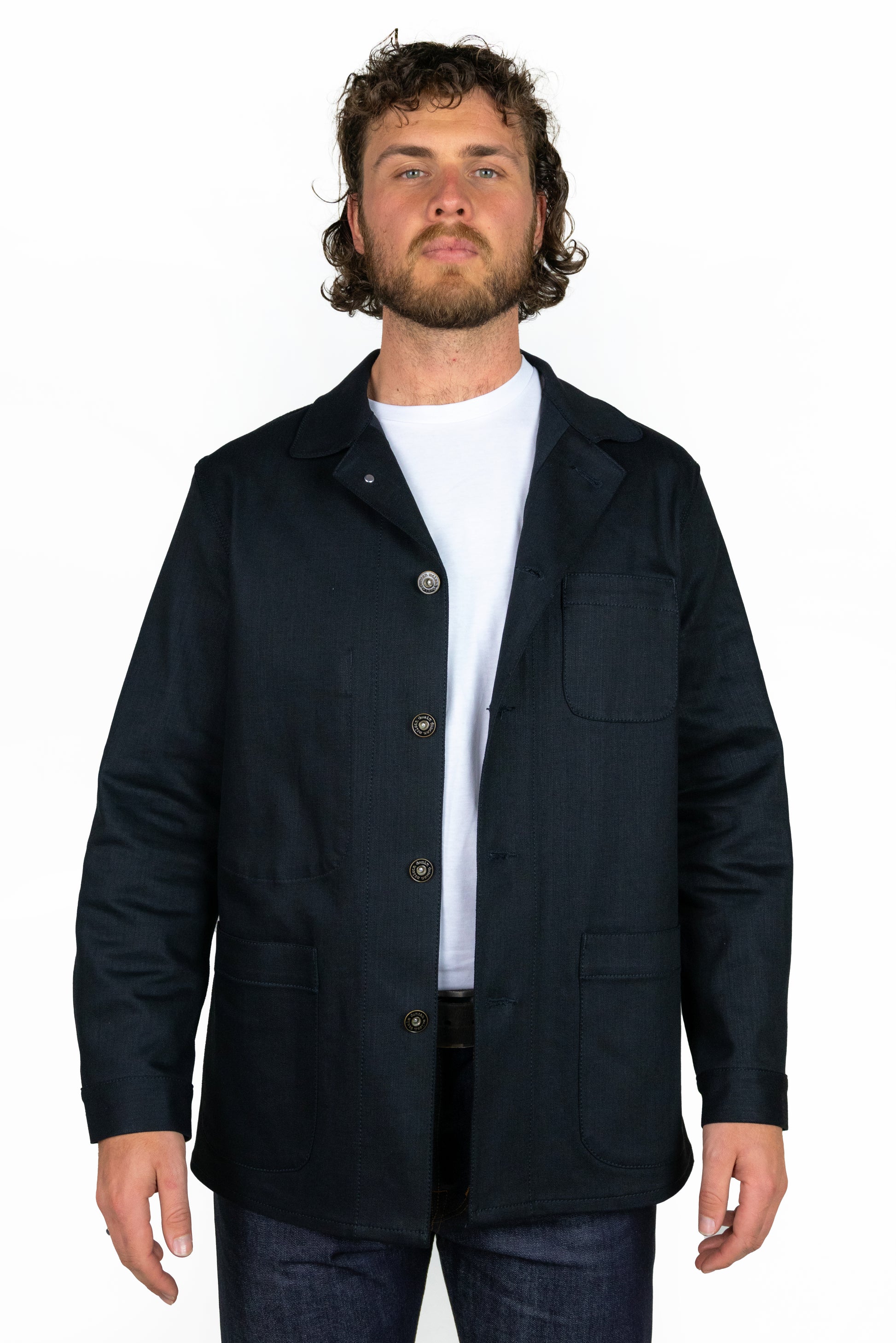 Denim Work Jacket - Black