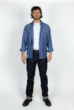 Triple Needle Chambray Work Shirt - Light Indigo