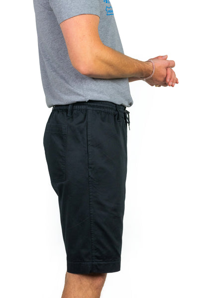 Elasticated Waist Shorts - Peached brushed cotton