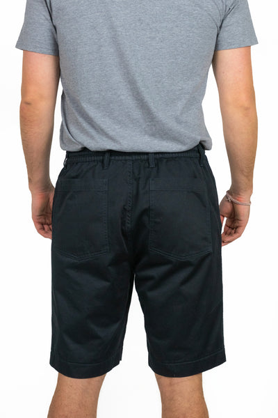 Elasticated Waist Shorts - Peached brushed cotton