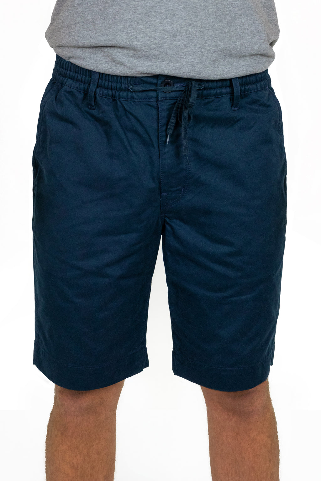 Elasticated Waist Shorts - Peached brushed cotton