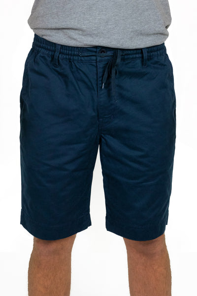 Elasticated Waist Shorts - Peached brushed cotton