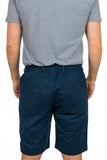 Elasticated Waist Shorts - Peached brushed cotton