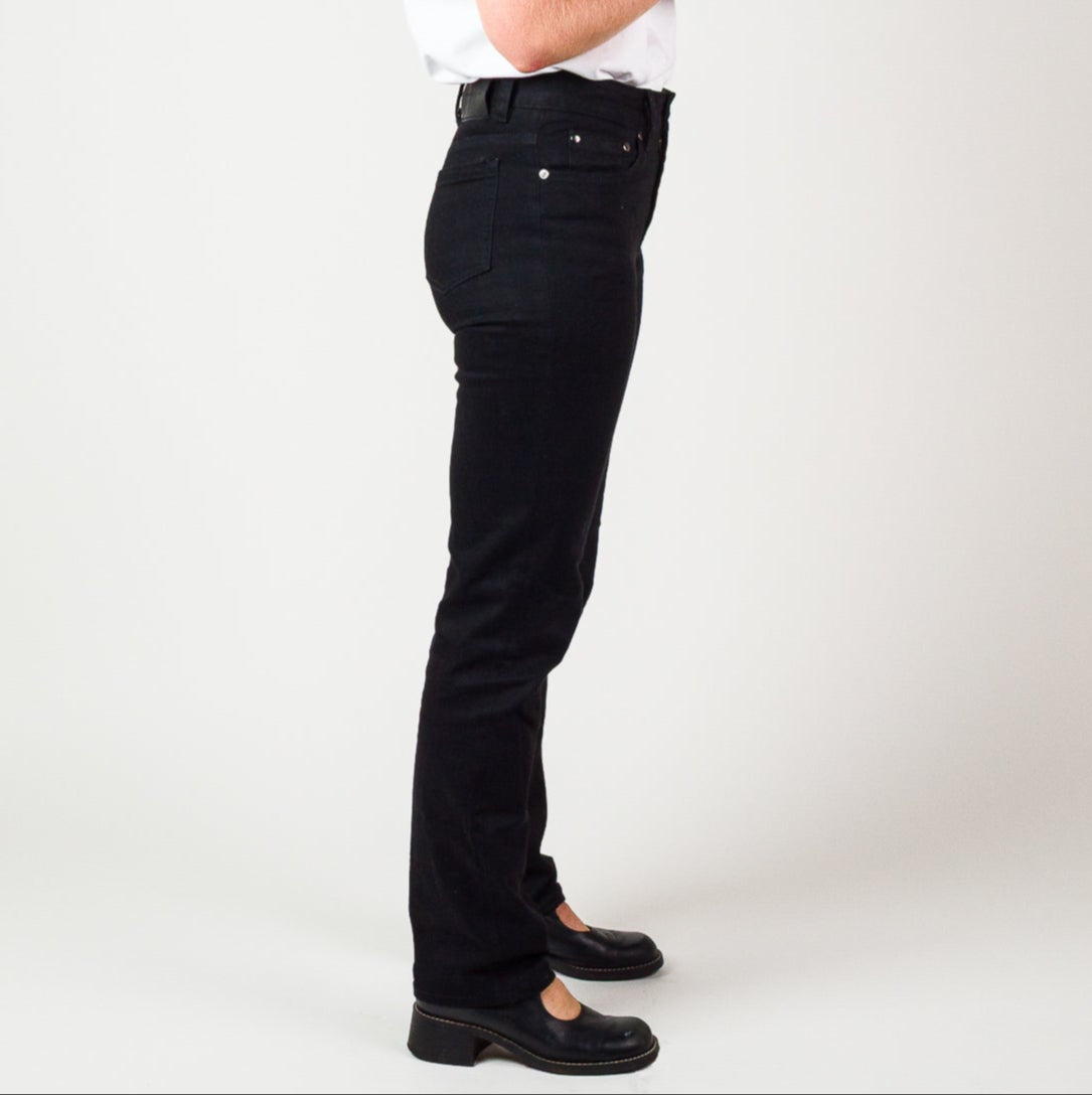 Womens Mid Rise Jean - Black