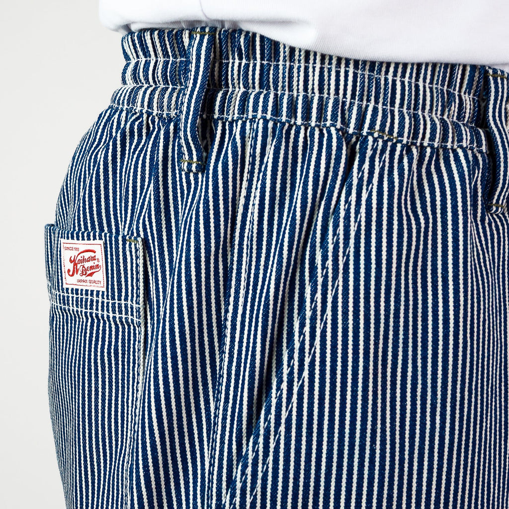 Elasticated Waist Pant -  Hickory stripe cotton