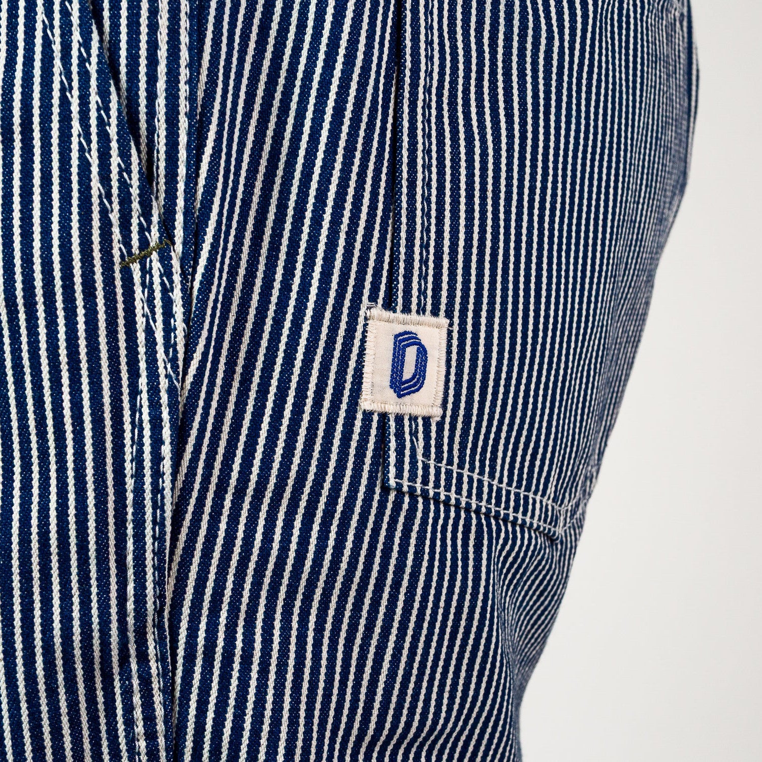 Elasticated Waist Pant -  Hickory stripe cotton
