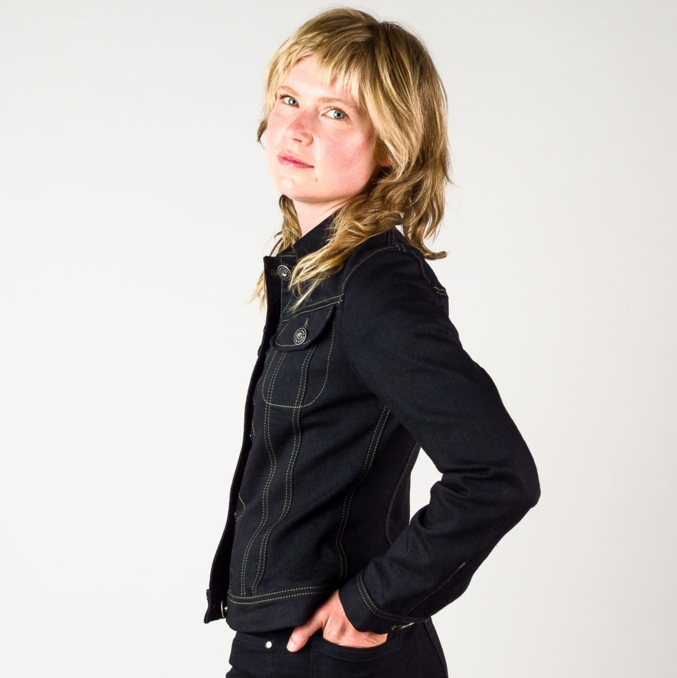 Womens Denim Jacket - Black