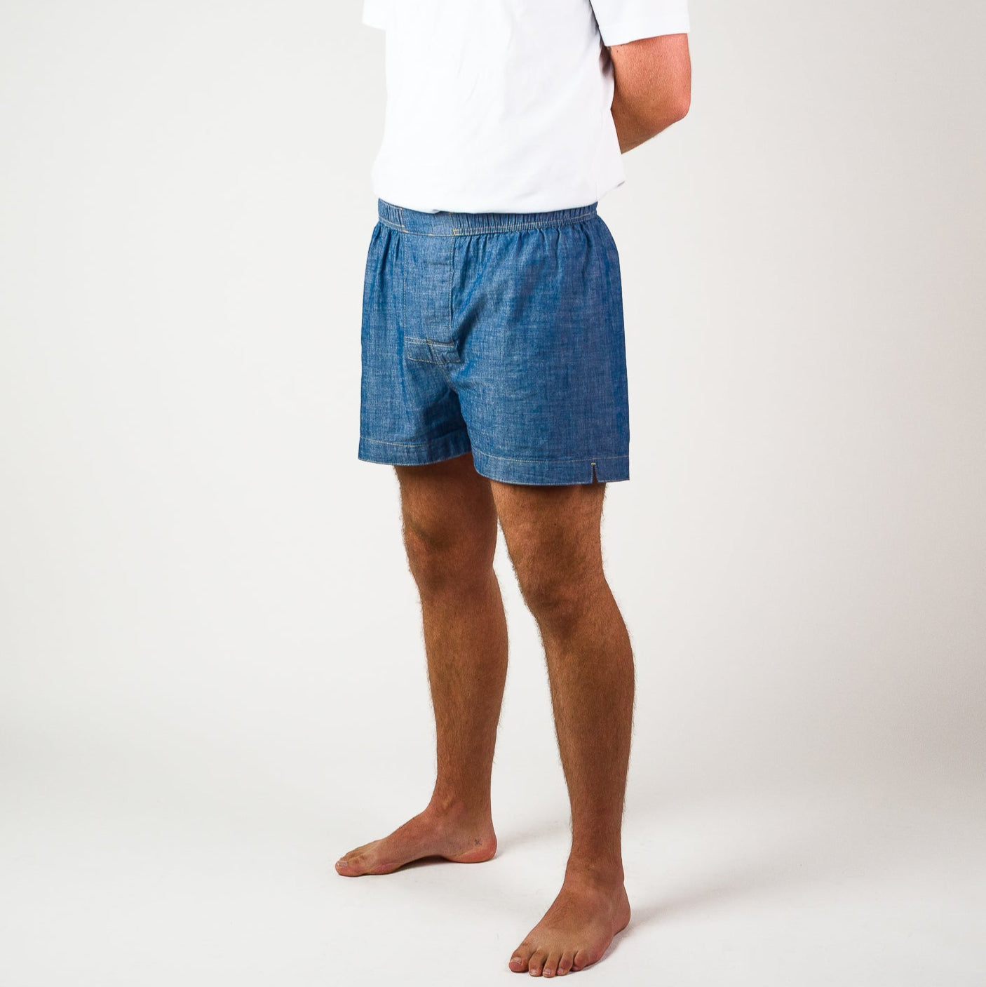 Chambray Boxer shorts - Light Indigo