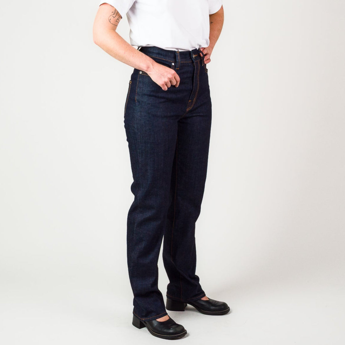 Womens High Waisted Jean - Indigo
