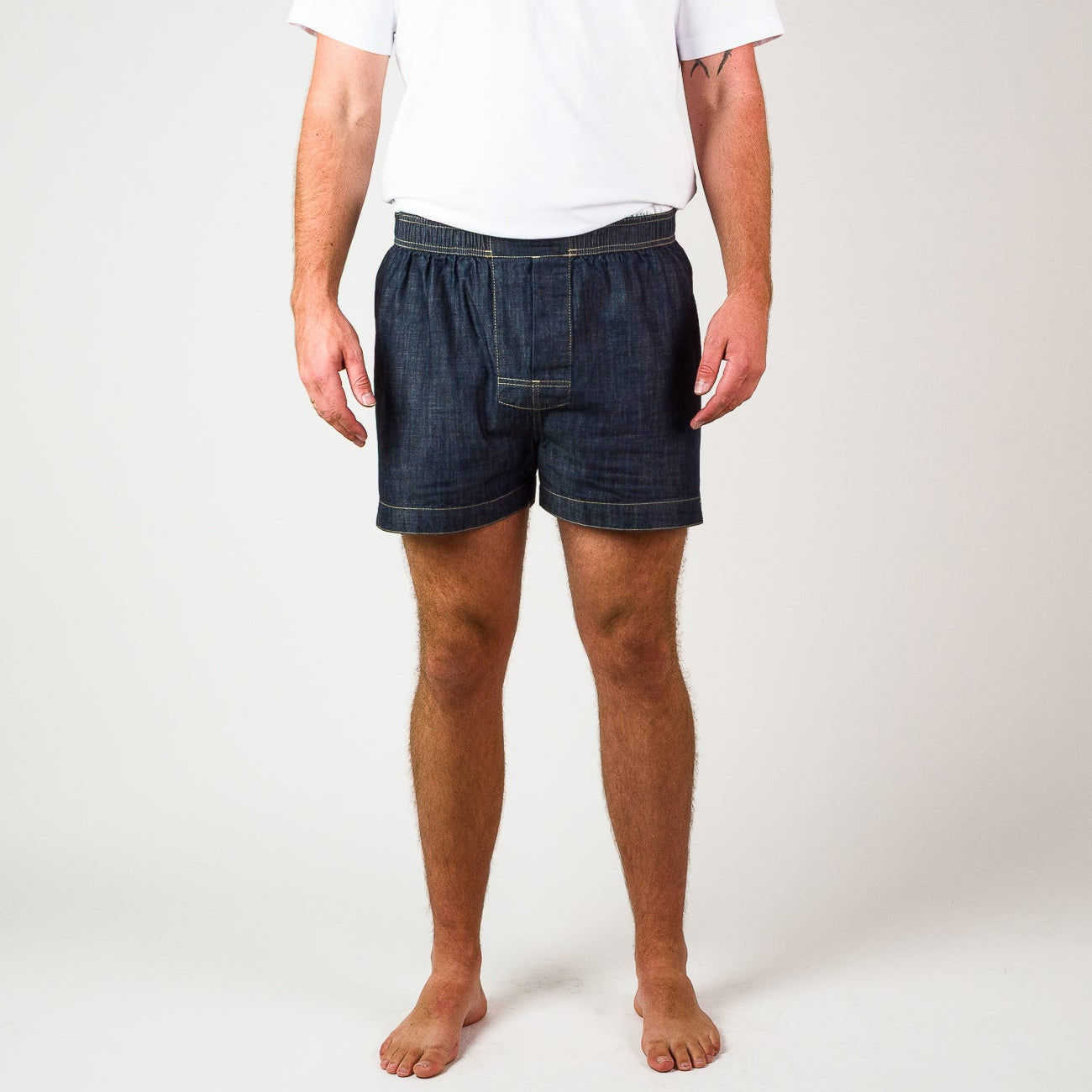 Chambray Boxer shorts - Dark Indigo