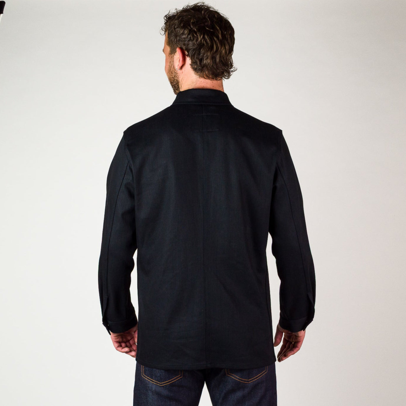 Denim Work Jacket - Black