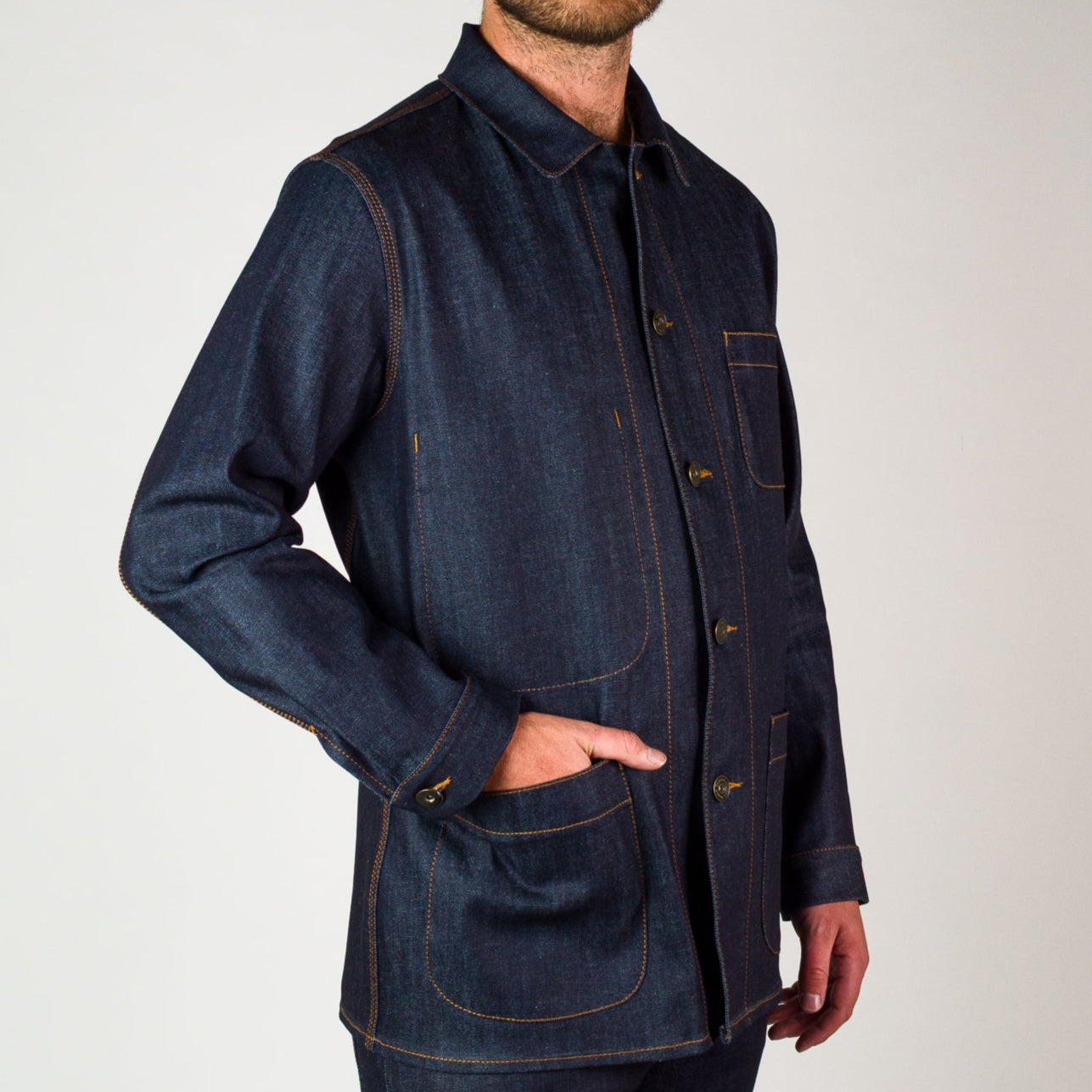 Denim Work Jacket - Indigo