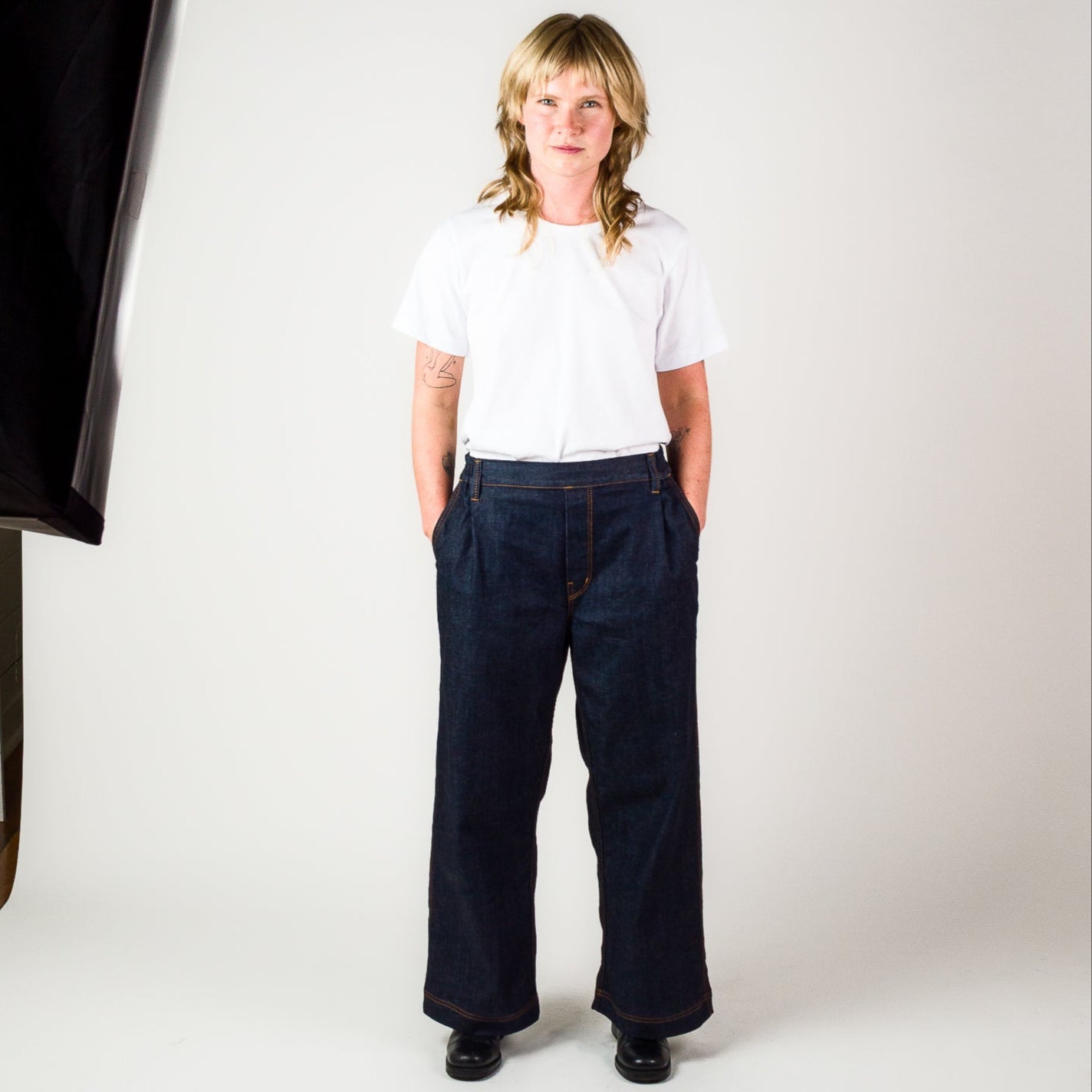 Womens Wide Leg Jean - Indigo