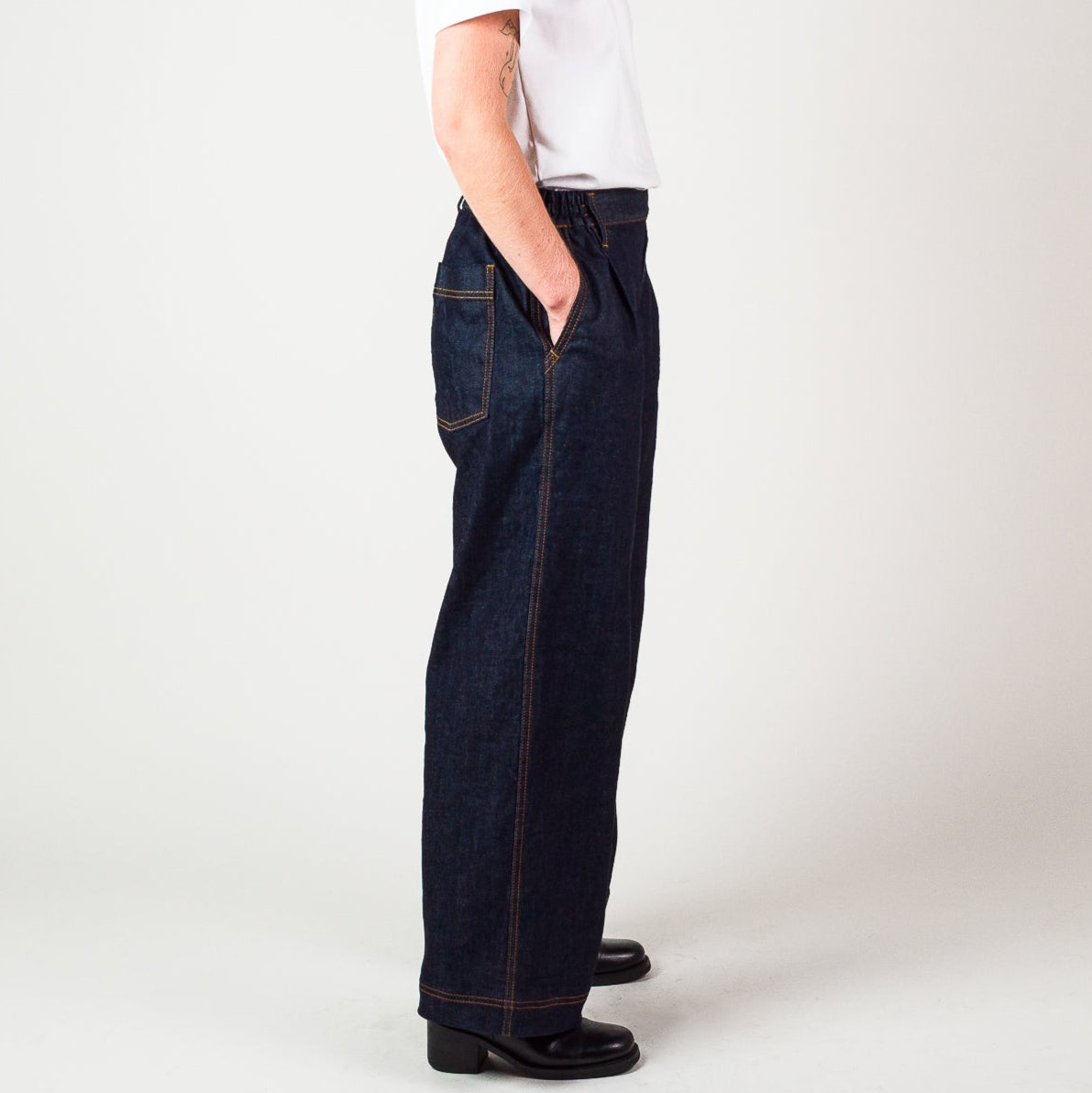 Womens Wide Leg Jean - Indigo
