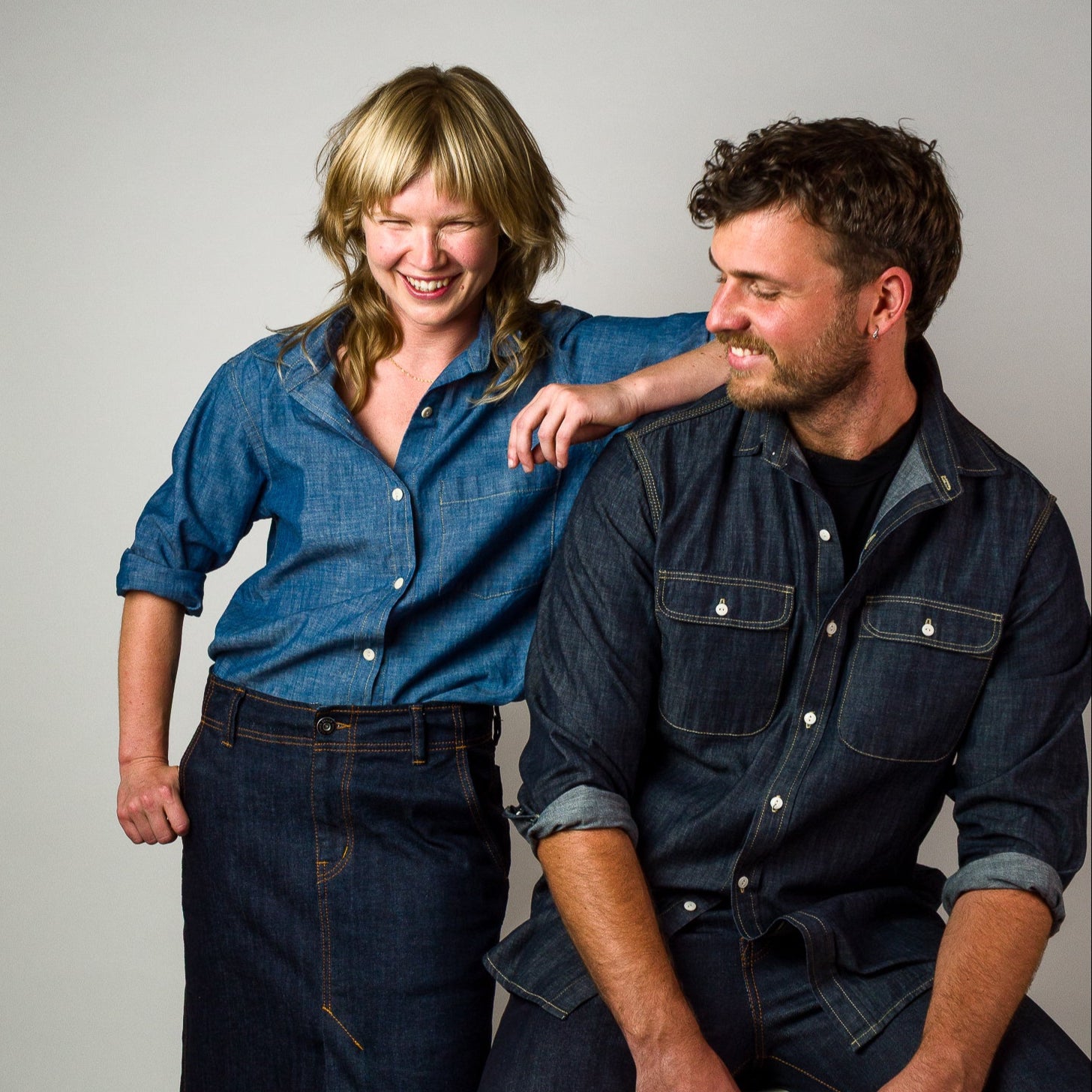 Womens Chambray Shirt - Light Indigo