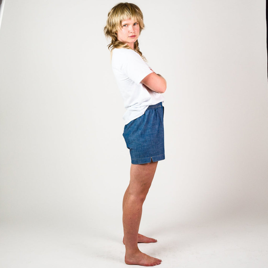 Chambray Boxer shorts - Light Indigo
