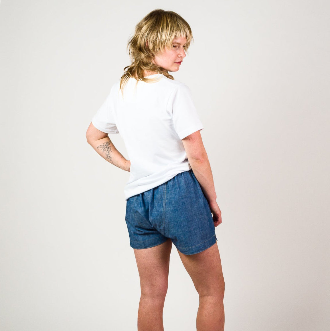 Chambray Boxer shorts - Light Indigo