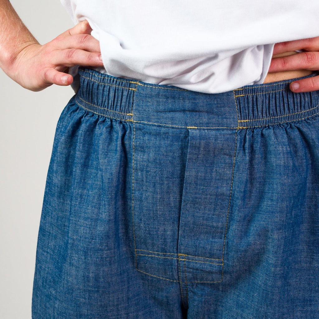 Chambray Boxer shorts - Light Indigo