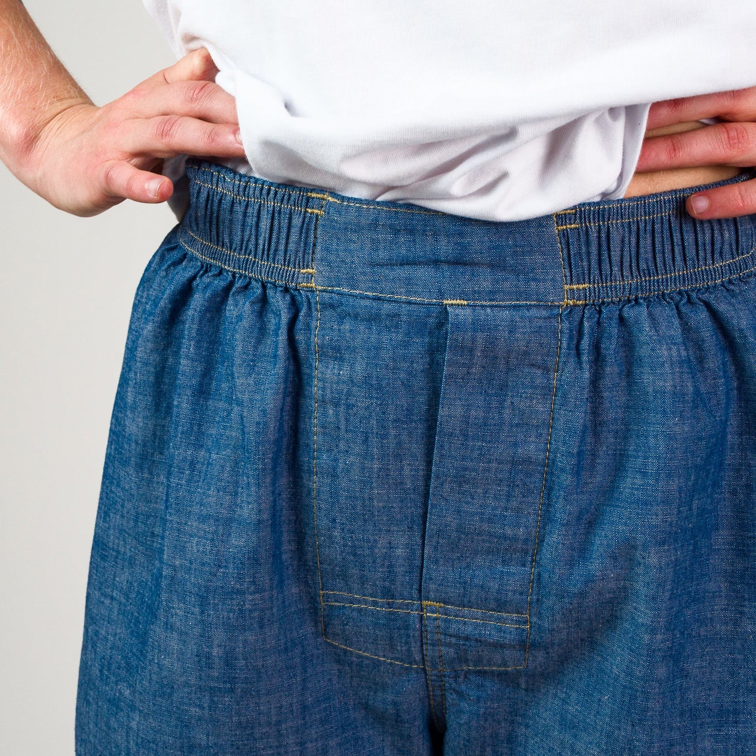 Chambray Boxer shorts - Light Indigo