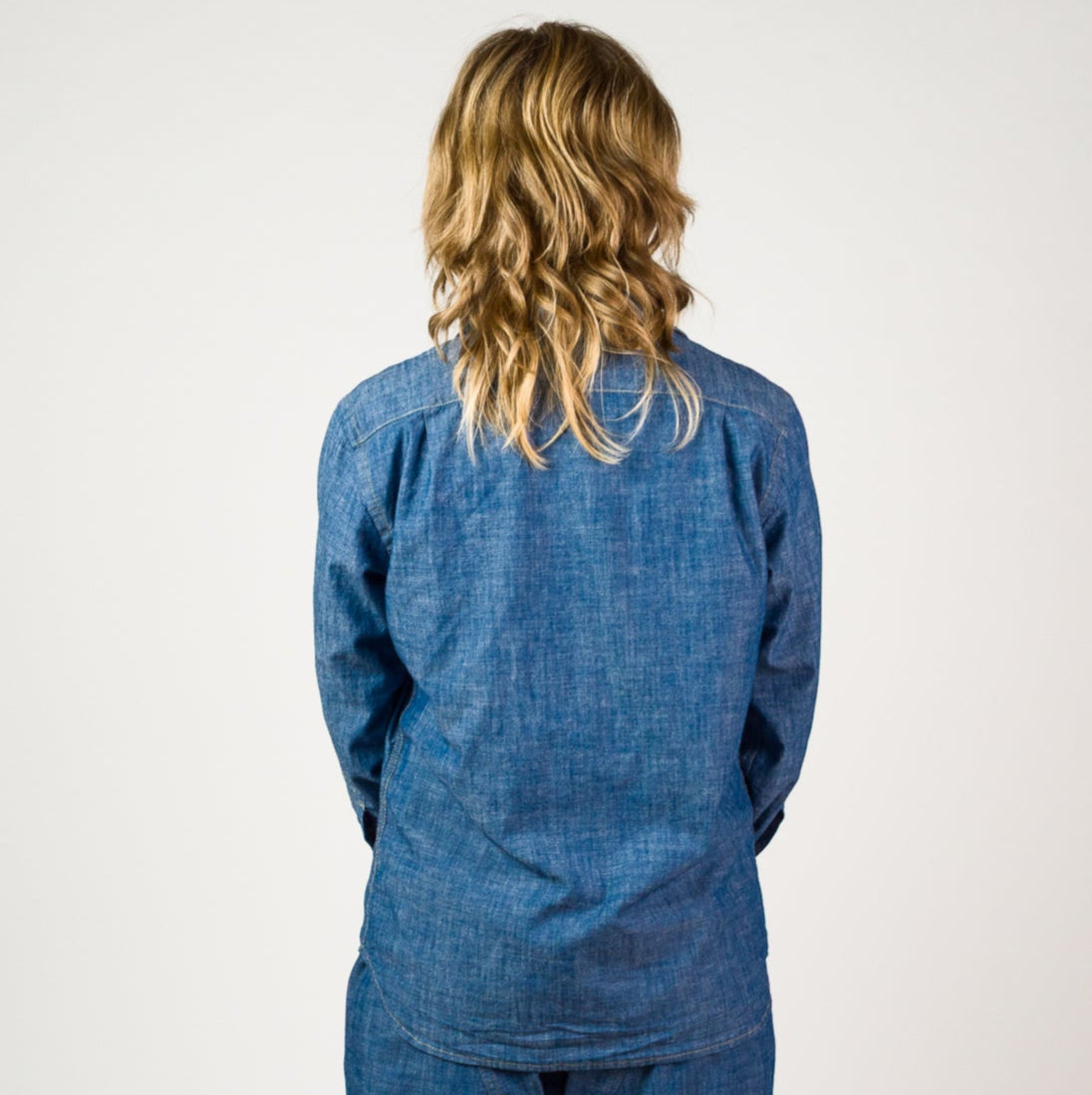 Womens Chambray Shirt - Light Indigo