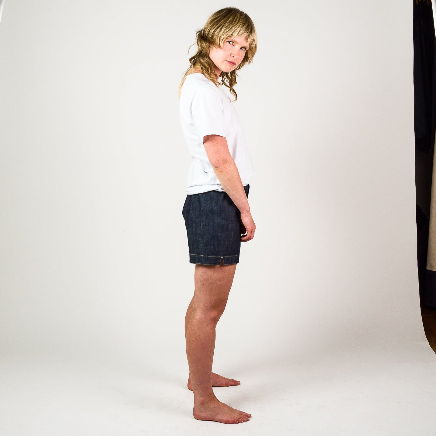 Chambray Boxer shorts - Dark Indigo