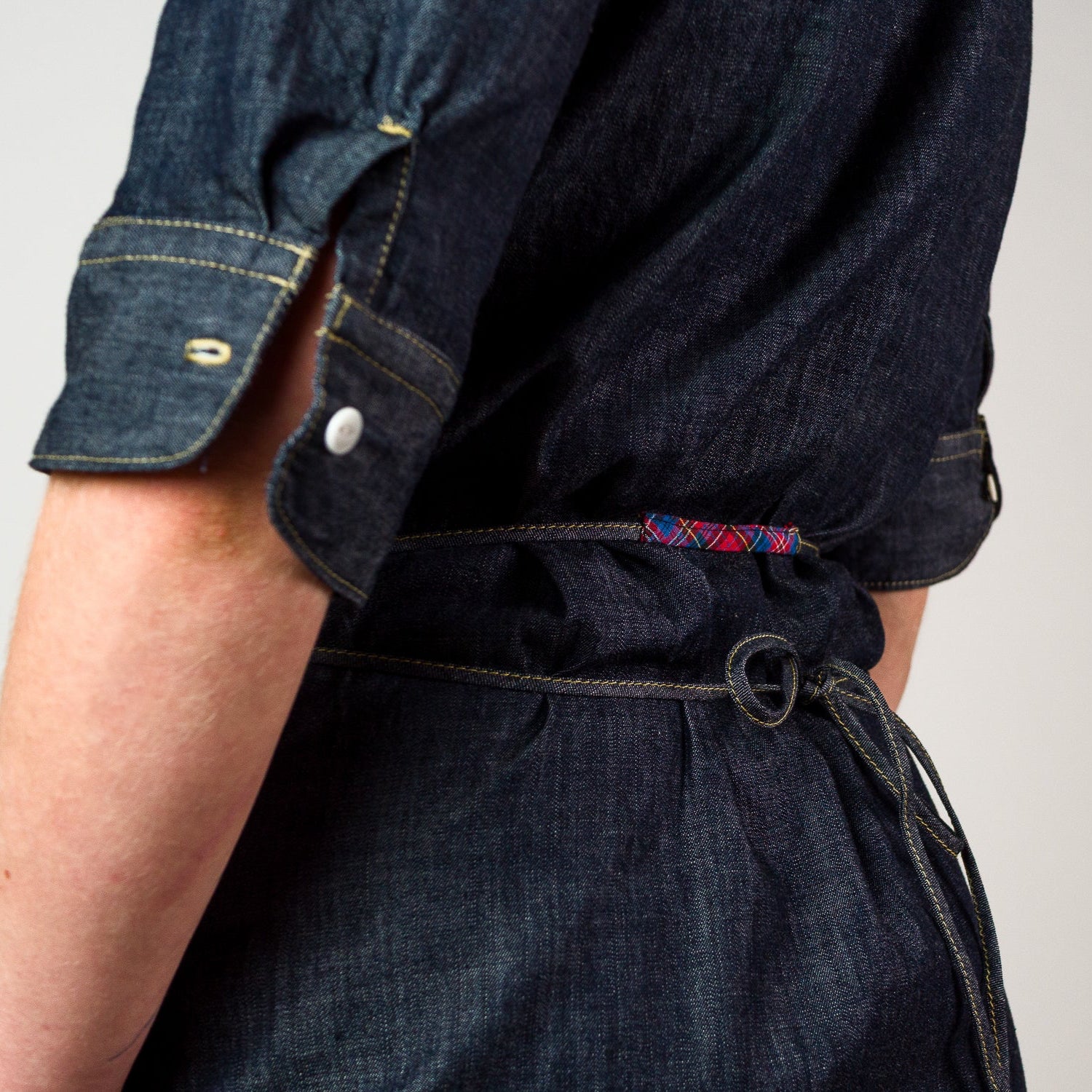 Womens Chambray Dress - Dark Indigo